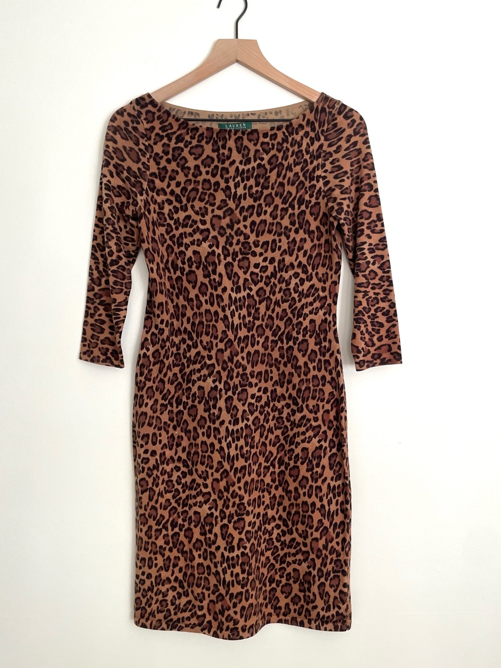 Lauren Ralph Lauren Leopard Print Sweater Dress